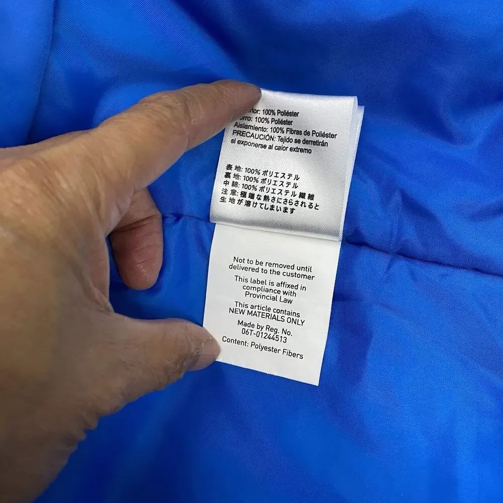 Obermeyer Boys Ski Jacket Teen L 14-16 Electric Blue Insulated Snow 41055 Hooded